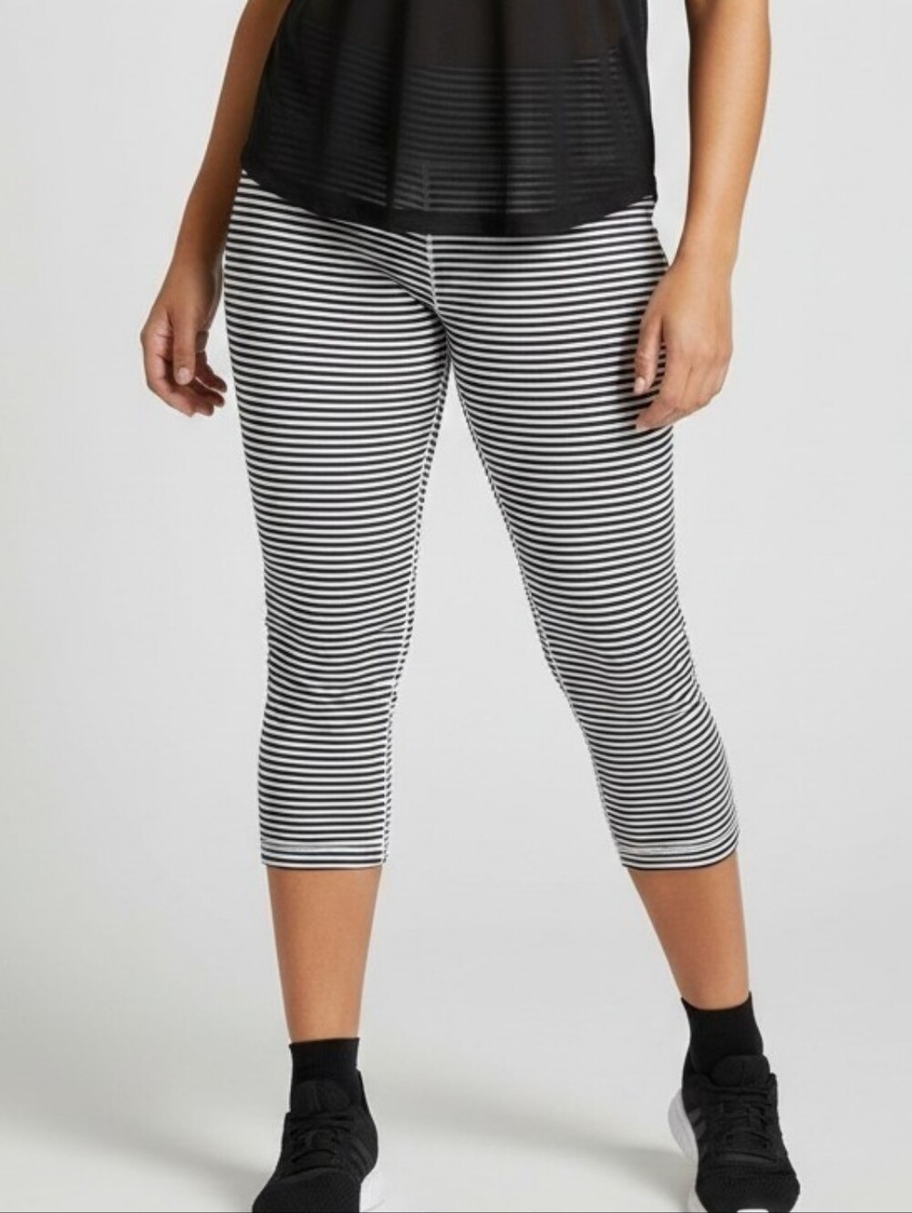 MPG Striped Black and White Leggings